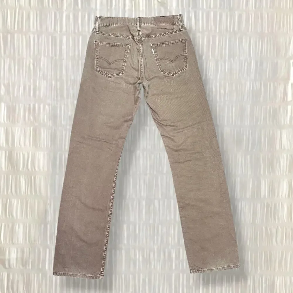 Levi’s Men’s Original Straight Fit Brown Jeans Size: 29x32
